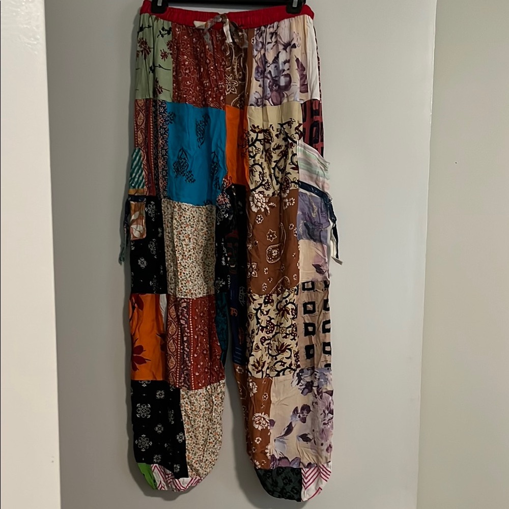 Colorful Patchwork Bohemian Pants
